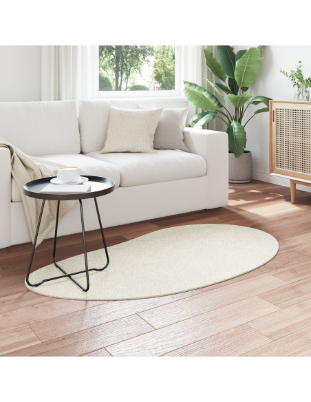 Tappeto  Crema 80x150 cm Poliestere Antiscivolo