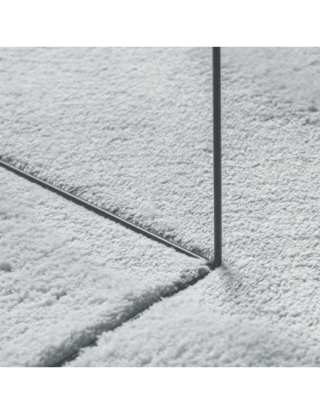 Tappeto  Grigio 80x150 cm in Poliestere Antiscivolo