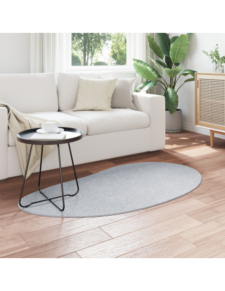 Tappeto  Grigio 80x150 cm in Poliestere Antiscivolo