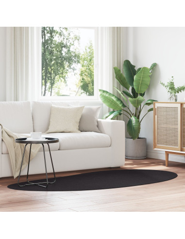 Tappeti per area HUARTE Nero 100 x 200 cm Poliestere