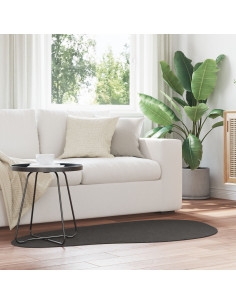 Tappeti per area HUARTE Antracite 80 x 150 cm Poliestere