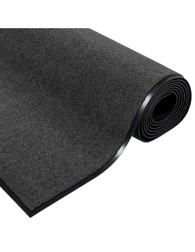 Tappetino Altro Antracite e Nero 120 x 300 cm Poliammide e PVC