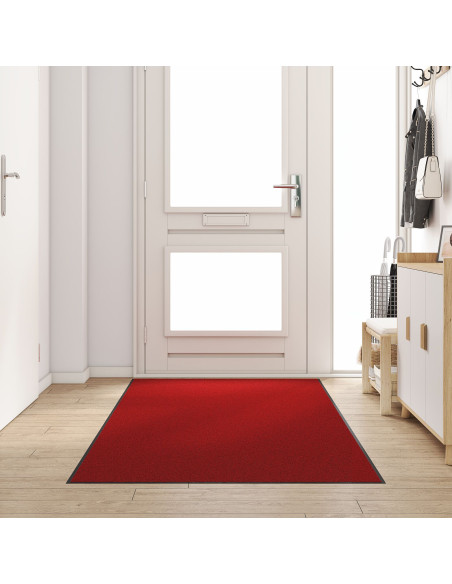 Tappetino Altro Rosso e Nero 120 x 300 cm Poliammide e PVC