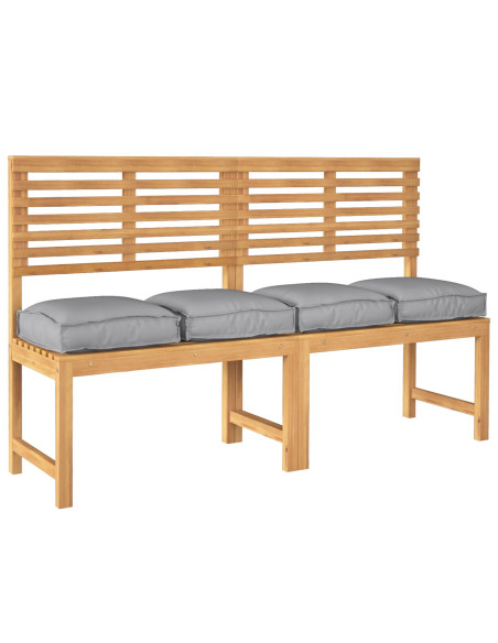 Cuscino 4 pcs Grigio 40 x 40 x 8 cm Tessuto Oxford