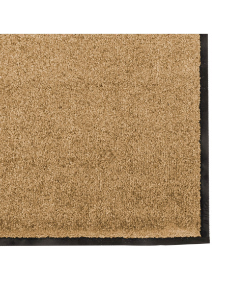 Tappetino Altro Crema e Nero 120 x 300 cm Poliammide e PVC