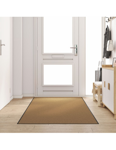 Tappetino Altro Crema e Nero 120 x 300 cm Poliammide e PVC