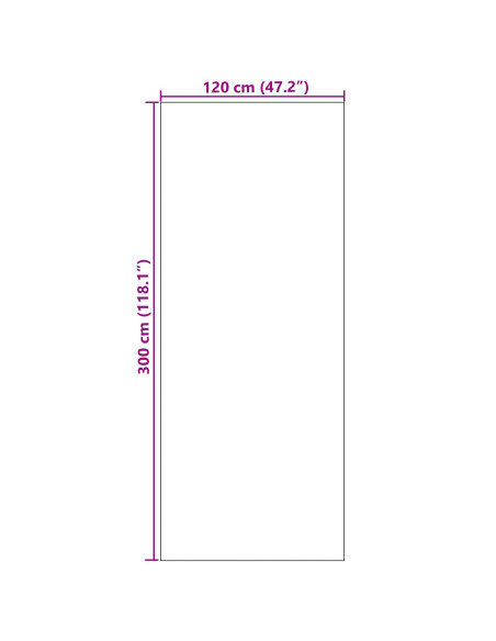 Zerbino Lavabile Crema 120x300 cm