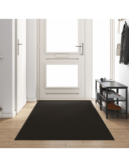Tappetino rettangolare nero 120x400 cm