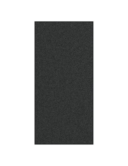 Tappetino Antracite e Nero 120 x 250 cm Polipropilene e vinile