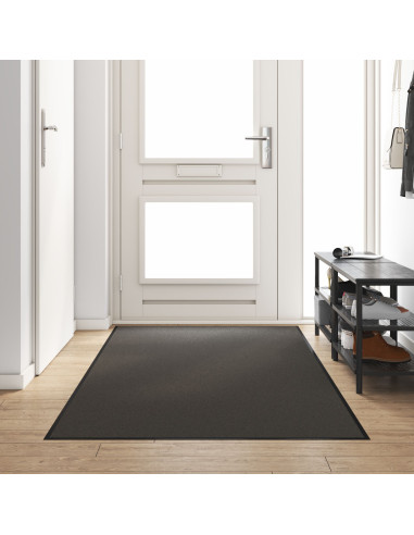 Tappetino Antracite e Nero 120 x 300 cm Polipropilene e vinile