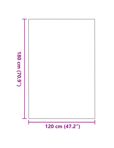 Tappetino Grigio e Nero 120 x 180 cm Polipropilene e vinile