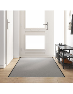 Tappetino Grigio e Nero 120 x 250 cm Polipropilene e vinile