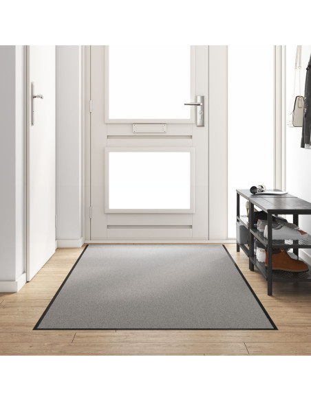 Tappetino Grigio e Nero 120 x 250 cm Polipropilene e vinile