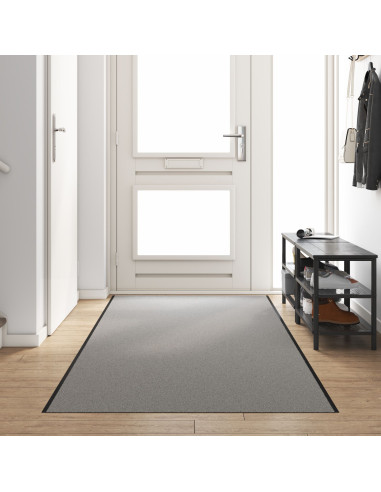 Tappetino Grigio e Nero 120 x 400 cm Polipropilene e vinile