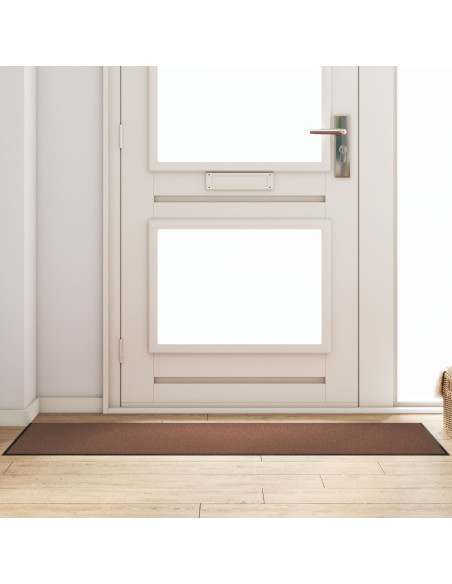 Tappetino Marrone e Nero 60 x 180 cm Polipropilene e vinile