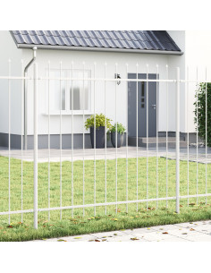 Recinzione per Giardino 3 pcs Bianco 5,1 x 1,5 m 2