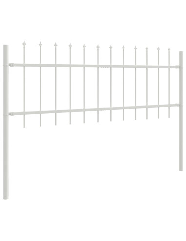 Recinzione per Giardino 5 pcs Bianco 8,5 x 0,6 m