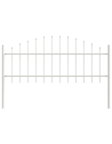 Recinzione per Giardino 7 pcs Bianco 170 x 140 cm