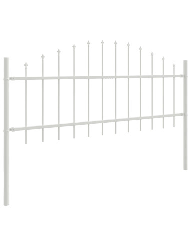 Recinzione per Giardino 7 pcs Bianco 170 x 140 cm