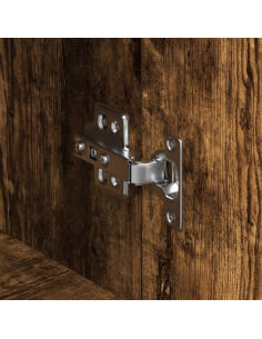 Credenza Rovere fumé 120 x 36 x 69 cm Legno multistrato 2