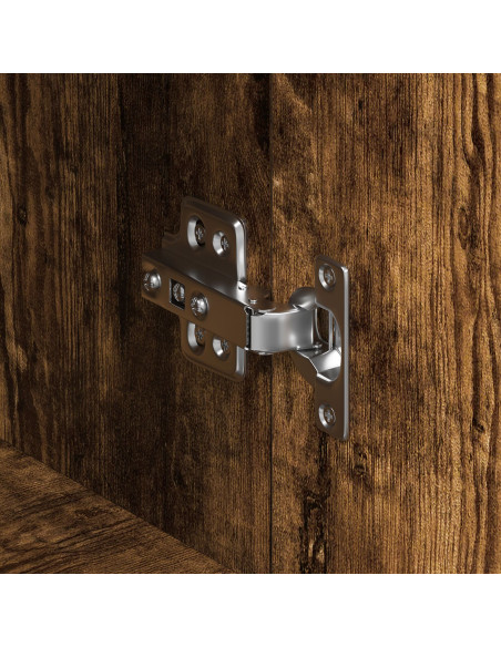 Credenza Rovere fumé 120 x 36 x 69 cm Legno multistrato