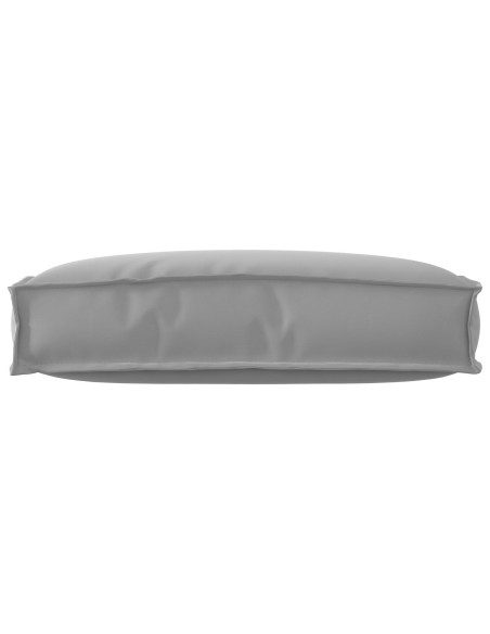 Cuscino per Pallet per Schienale Grigio 60x40x12 cm Tessuto Oxford