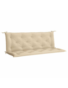 Cuscini Panca da Giardino 2pz Beige 150x50x7 cm Tessuto Oxford 2