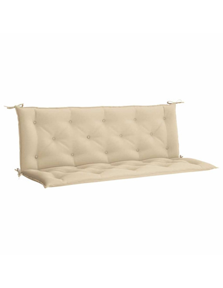 Cuscini Panca da Giardino 2pz Beige 150x50x7 cm Tessuto Oxford