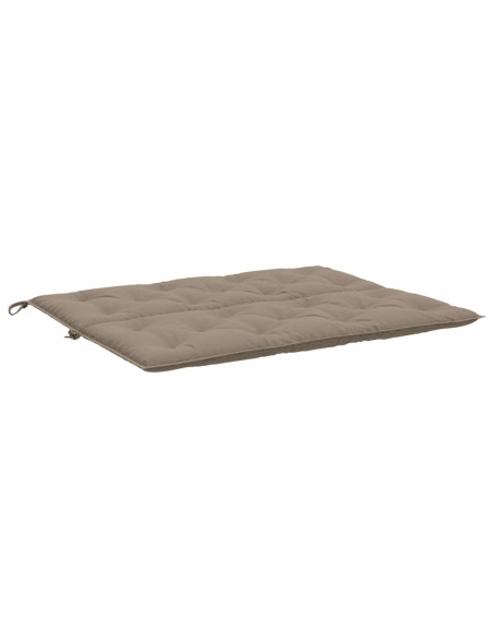 Cuscini per Panca 2 pz Tortora 120x50x7 cm in Tessuto Oxford