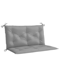 Cuscini Panca da Giardino 2pz Grigi 100x50x7cm Tessuto Oxford 2