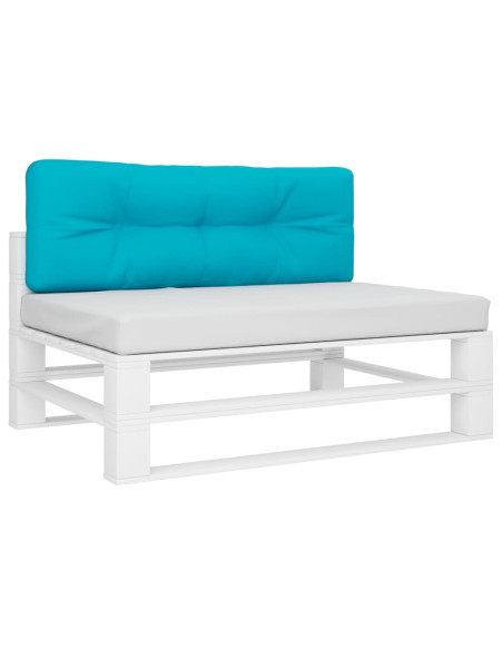 Cuscino per Pallet Turchese 120x40x12 cm Tessuto