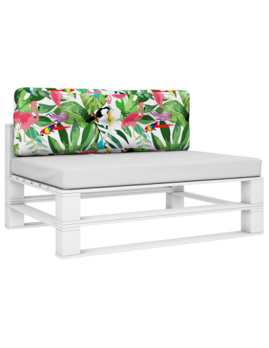 Cuscino per Pallet Multicolore 120x40x12 cm Tessuto