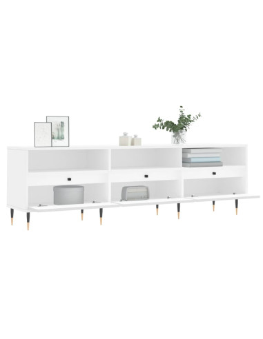 Mobile Porta TV Bianco 150x30x44,5 cm in Legno Multistrato