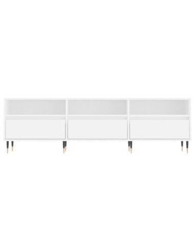Mobile Porta TV Bianco 150x30x44,5 cm in Legno Multistrato
