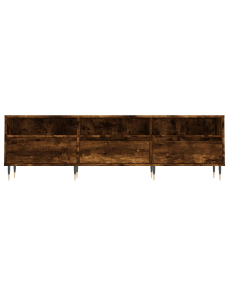 Mobile Porta TV Rovere Fumo 150x30x44,5 cm in Legno Multistrato