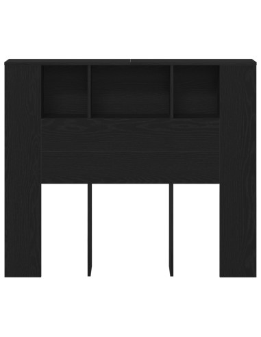 Testata del letto Rovere Nero 120 x 18.5 x 102.5 cm