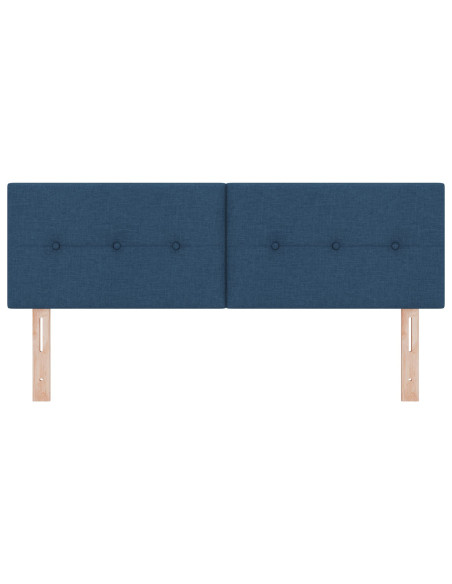 Testiera  Button Tufted Blu 160 cm in Tessuto
