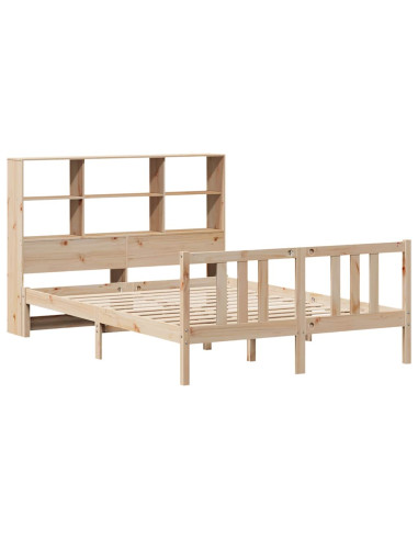 Letto Libreria senza Materasso 120x200cm Legno Massello di Pino