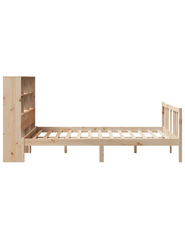 Letto Libreria senza Materasso 120x200cm Legno Massello di Pino