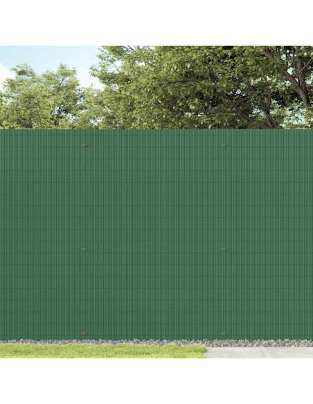 Recinzione da Giardino Bifacciale Verde 1,8x3 m in PVC