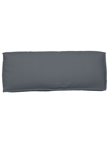 Set di Cuscini per Pallet 2 pcs Antracite Tessuto Oxford