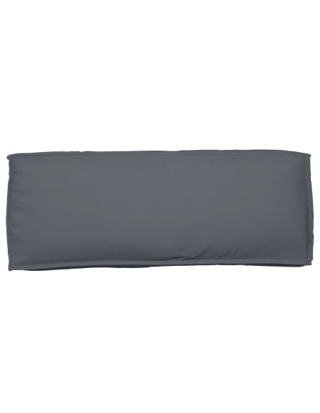 Set di Cuscini per Pallet 2 pcs Antracite Tessuto Oxford