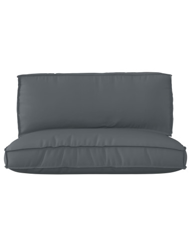 Set di Cuscini per Pallet 2 pcs Antracite Tessuto Oxford