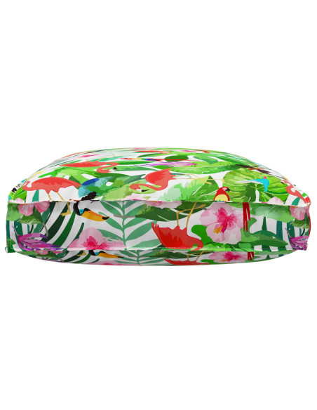 Cuscino Floreale Multicolore 120 x 80 x 12 cm Tessuto Oxford