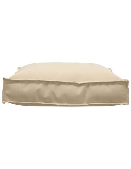 Cuscino per pallet per seduta Beige 70x70x12 cm in tessuto Oxford