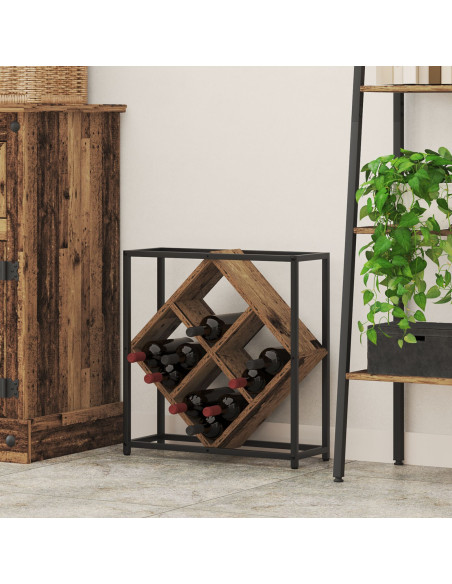 Portabottiglie Legno vecchio 51 x 18 x 52,5 cm