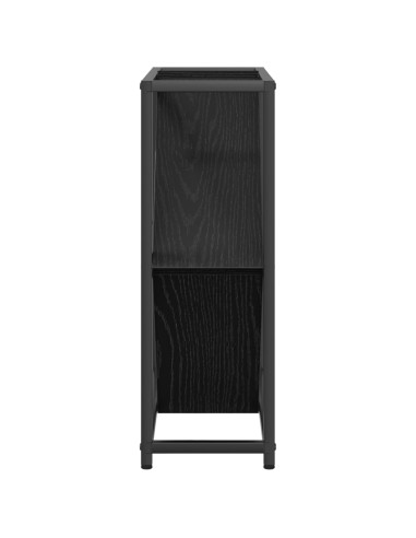 Portabottiglie Rovere Nero 51 x 18 x 52,5 cm Legno multistrato