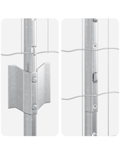 Recinzione con Posto Argento 1 x 25 m Acciaio 2