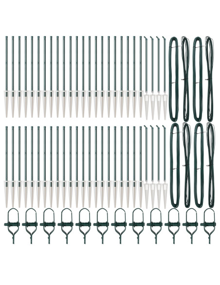 Palo della recinzione 52 pcs Grigio 3,2 x 3,2 x 125 cm