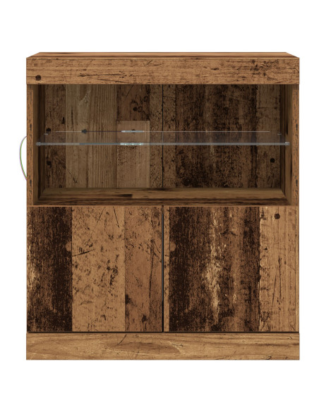 Mobile con luci a LED Legno Vecchio 60x37x67 cm